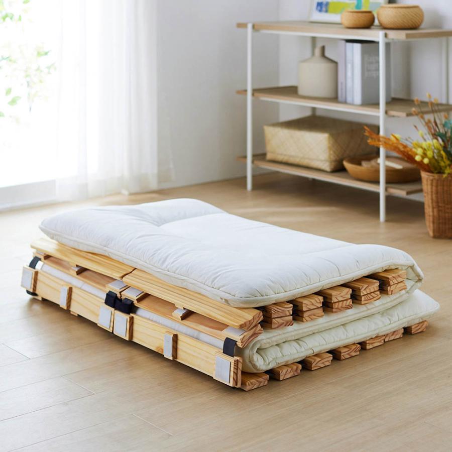 ベッドフレーム ベルメゾン セミダブル ベルメゾン（BELLE MAISON） すのこベッド ベッド セミダブル ベッド