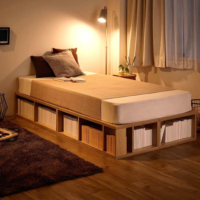 ベルメゾン（BELLE MAISON） ベッド ベッドフレーム 木製 マルチ