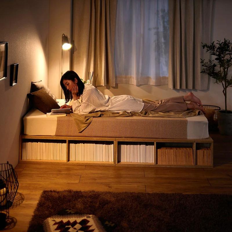 ベルメゾン（BELLE MAISON） ベッド ベッドフレーム 木製 マルチ