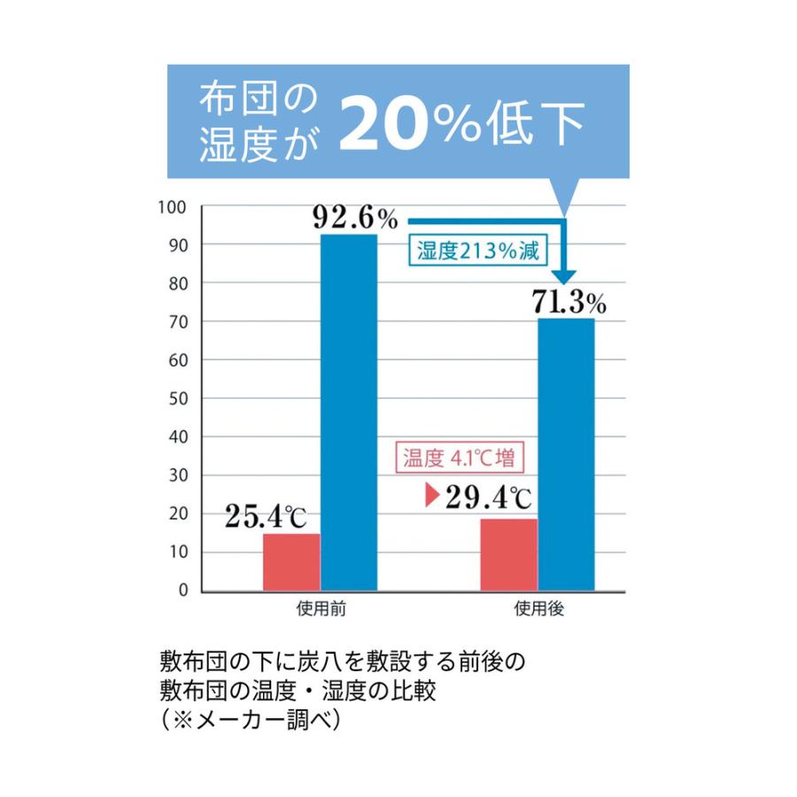 調湿木炭 木炭 炭 脱臭 炭 ニオイ対策 押し入れ クローゼット 繰り返し使える 袋入り木炭 炭八 室内用大袋 12L 4個セット_5