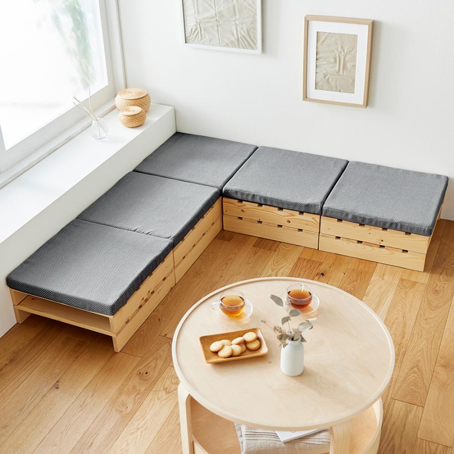 ベルメゾン（BELLE MAISON） ごろ寝マット マット 二つ折りマット