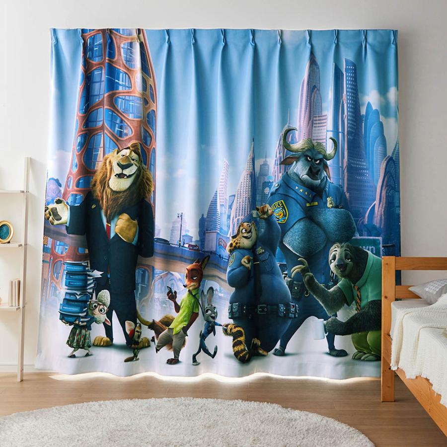 Disney（ディズニー） カーテン 遮光 形状記憶 遮光カーテン 1枚