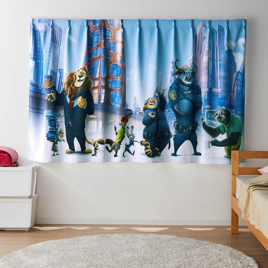 Disney（ディズニー） カーテン 遮光 形状記憶 遮光カーテン 1枚