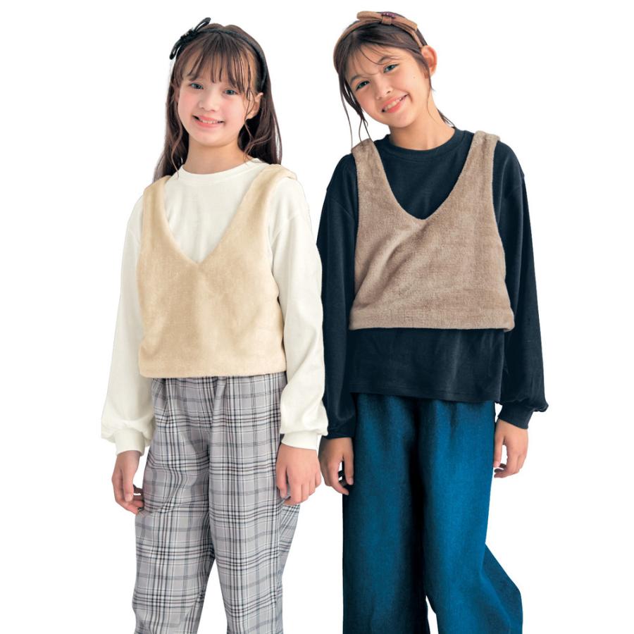 ベルメゾン（BELLE MAISON） tシャツ ビスチェ 長袖 キッズ 子供 子供