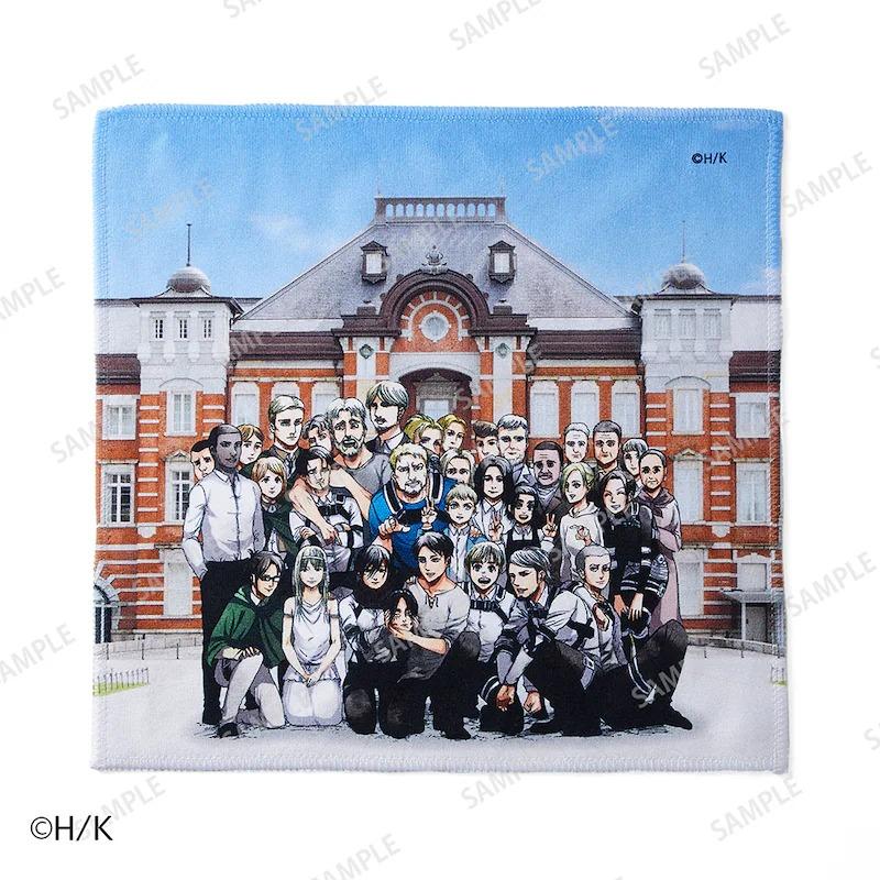 進撃の巨人 東京駅 ベルメゾン タオルケット クランクアップ 進撃の巨人』ベッドスプレッドにもなるタオルケット（東京駅クランク