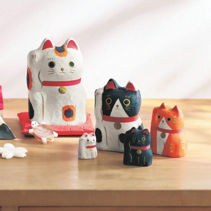 ベルメゾン（BELLE MAISON） 招き猫 インテリア 置物 張り子製法 ねこ