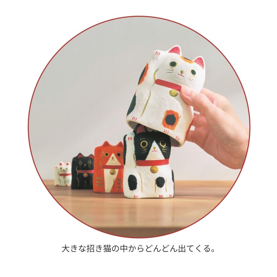 ベルメゾン（BELLE MAISON） 招き猫 インテリア 置物 張り子製法 ねこ
