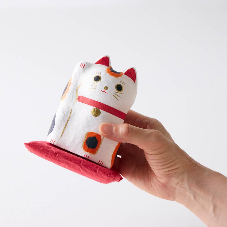 ベルメゾン（BELLE MAISON） 招き猫 インテリア 置物 張り子製法 ねこ