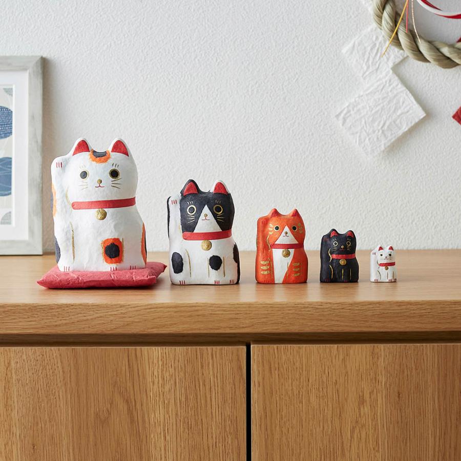 ベルメゾン（BELLE MAISON） 招き猫 インテリア 置物 張り子製法 ねこ