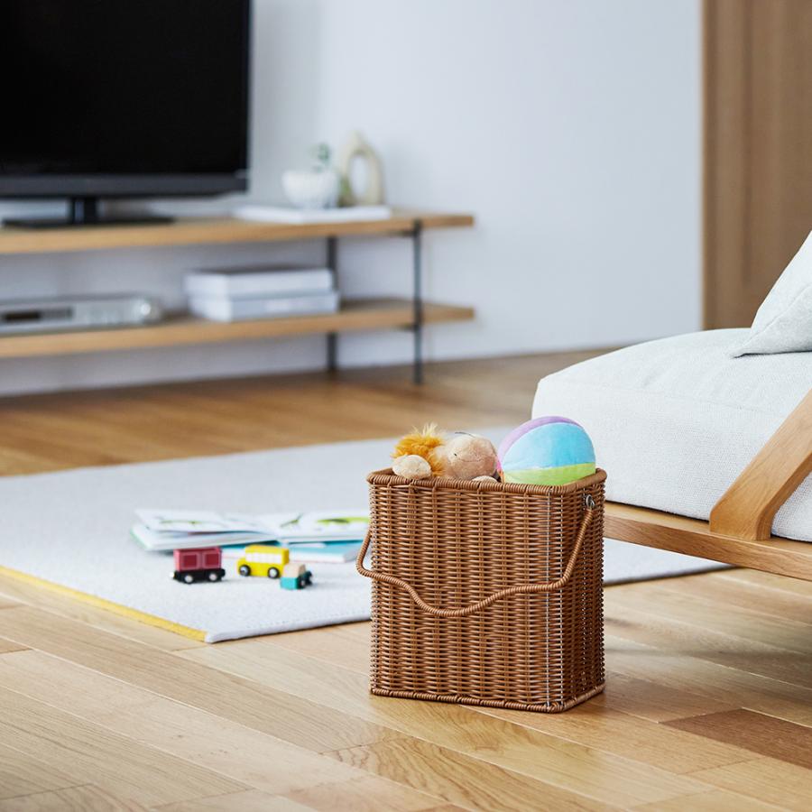 ベルメゾン（BELLE MAISON） バスケット カゴ 洗える 収納バスケット 