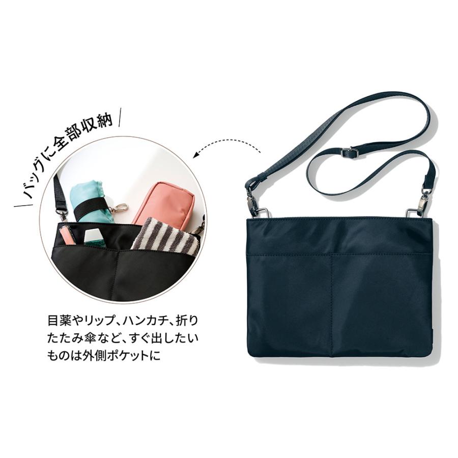 kolor / BEACON サコッシュ 黒　バッグ　ポーチ　ショルダーバッグ ベルメゾン（BELLE MAISON） サコッシュ バッグ 2WAYサコッシュ