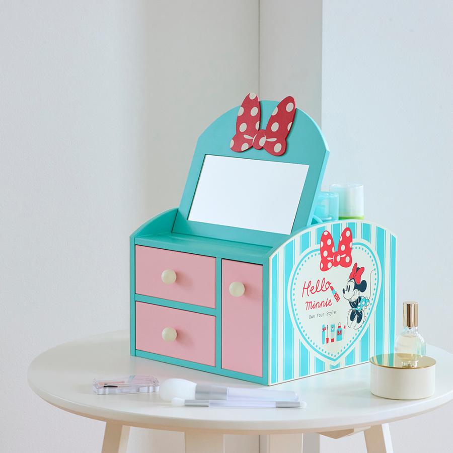 Disney（ディズニー） メイクボックス 化粧箱 ミラー付き メイク道具