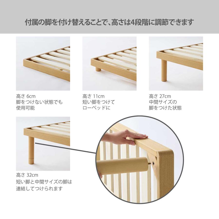 ベルメゾン（BELLE MAISON） すのこベッド スノコベッド ベッド セミ