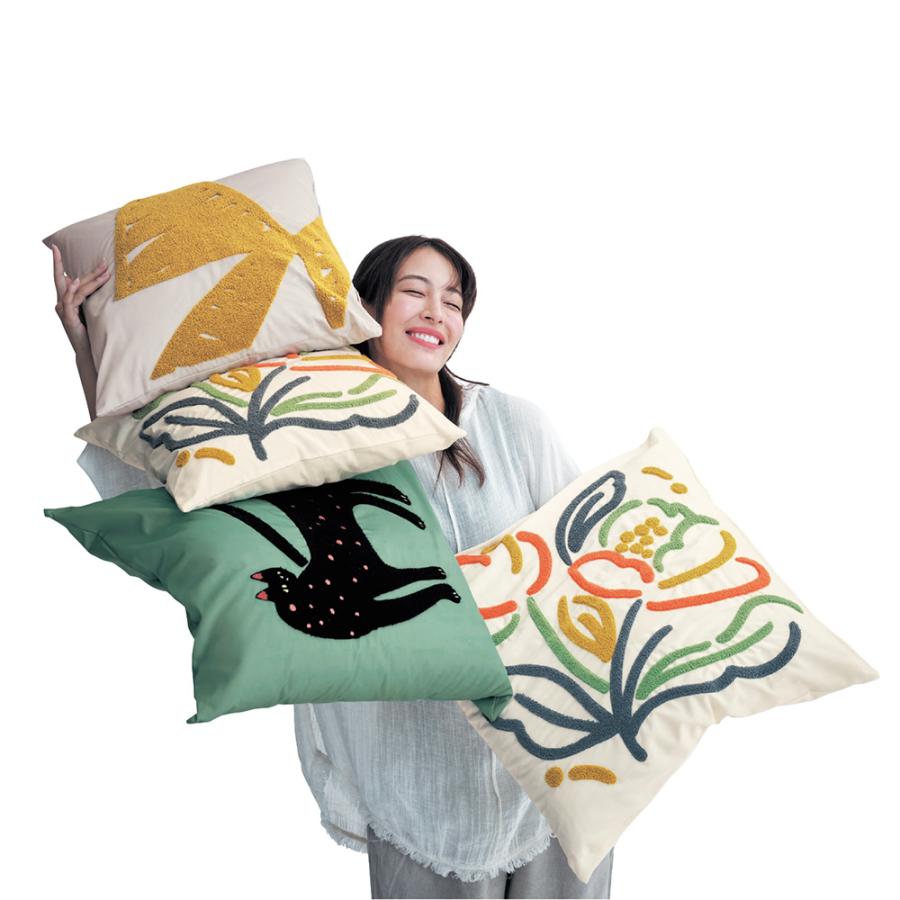 ベルメゾン（BELLE MAISON） クッションカバー 45×45cm カバー 正方形