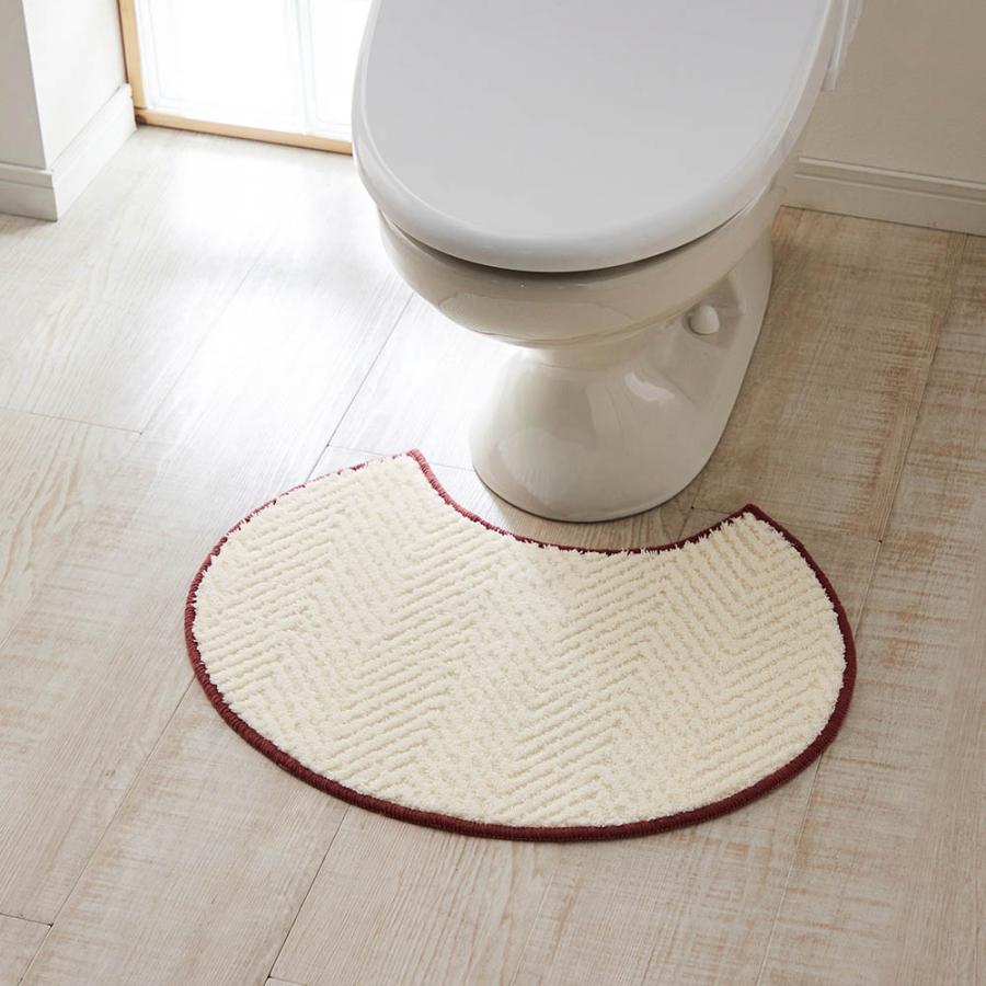 ヨーロピアンスタイルの英国スタイルのトイレシートクッショントイレトイm ベルメゾン（BELLE MAISON） トイレマット マット ラグマット トイレ