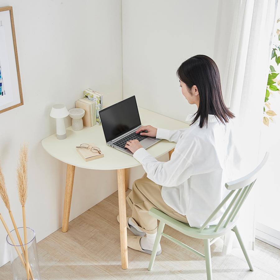 【美品！送料込！】完成品　 ベルメゾン　コンパクトデスク　80×40 ベルメゾン（BELLE MAISON） テーブル pcデスク 80cm ダイニング
