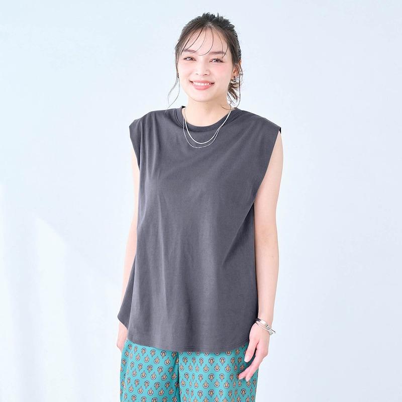 ベルメゾン（BELLE MAISON） tシャツ レディース ノースリーブ