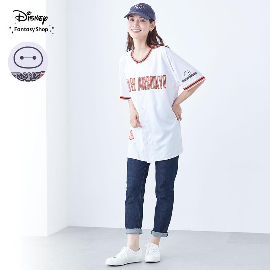 90's DISNEY STORE ディズニー ベースボールシャツ Disney（ディズニー） シャツ ベースボールシャツ レディース トップス