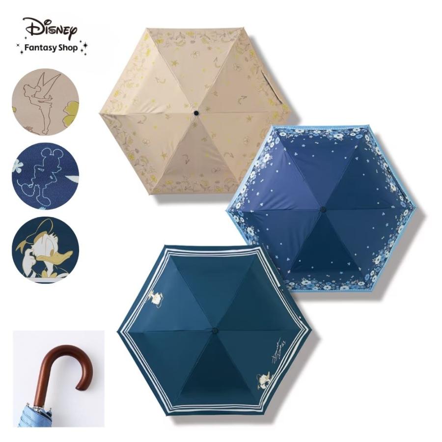Disney（ディズニー） 傘 折り畳み傘 日傘 レディース 晴雨兼用 UV