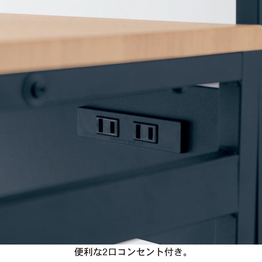 パソコンデスク おしゃれ ワークデスク プリンター収納パソコンデスク カラー アイボリー|ベルメゾン PayPayモール店|05