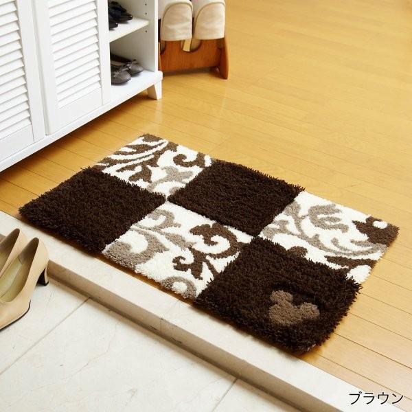 玄関マット 室内用玄関マット おしゃれ ベルメゾン マット ディズニー 玄関マット マット ブラウン ベルメゾン 店 通販
