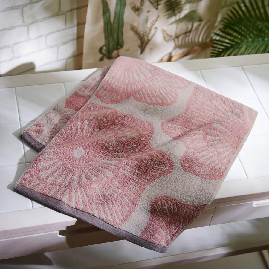 ベルメゾン 北欧調デザインの速乾ふんわりタオル ピンク フラワー ベルメゾン Paypayモール店 通販 Paypayモール