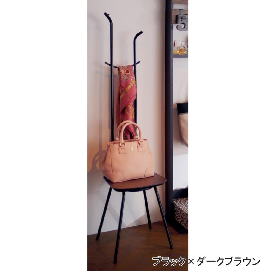 SALE高品質 スツール ベルメゾン PayPayモール店 - 通販 - PayPayモール おしゃれ 収納スツール ハンガーチェア カラー ブラック×ダークブラウン 大得価好評
