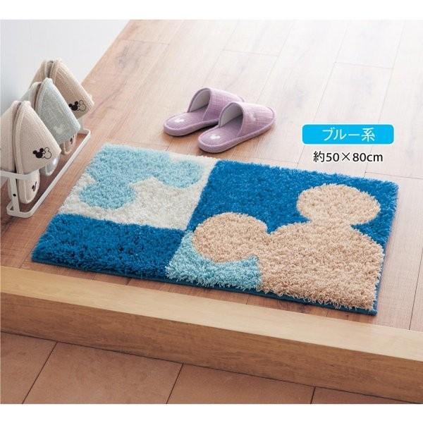 玄関マット マット おしゃれ ディズニー ミッキー 洗える 厚手 日本製 すべりにくい ブルー系 約50 80 ベルメゾン Paypayモール店 通販 Paypayモール