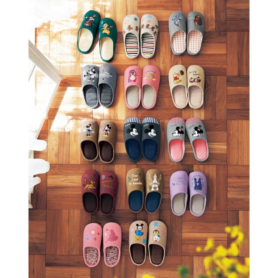 スリッパ 室内用 洗える ディズニー かわいい おしゃれ 履きやすい 低反発 中敷 刺繍 レディース メンズ ロッツォ M L ベルメゾン Paypayモール店 通販 Paypayモール