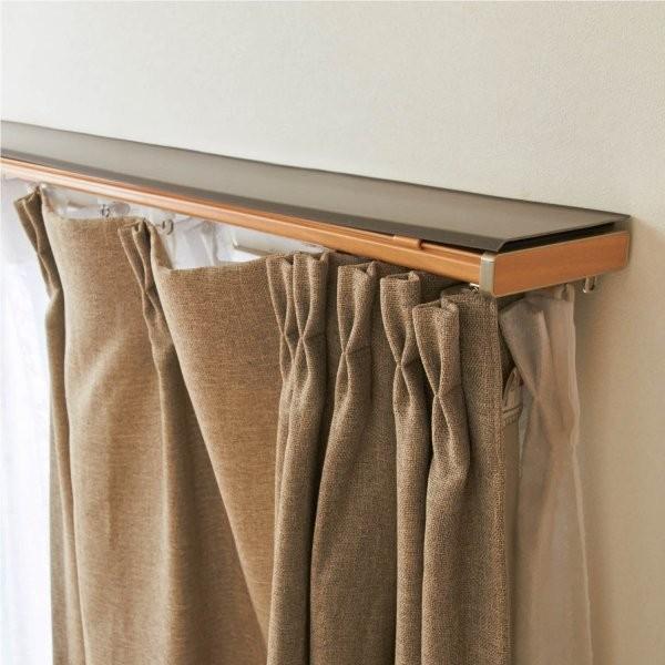 海外輸入 カーテン 安い おしゃれ カーテンレール アクセサリー ベルメゾン 光漏れを緩和するトップカバー付きカーテンレール ダークウッド 3ｍダブル 最適な材料 Www Sei Ba Gov Br