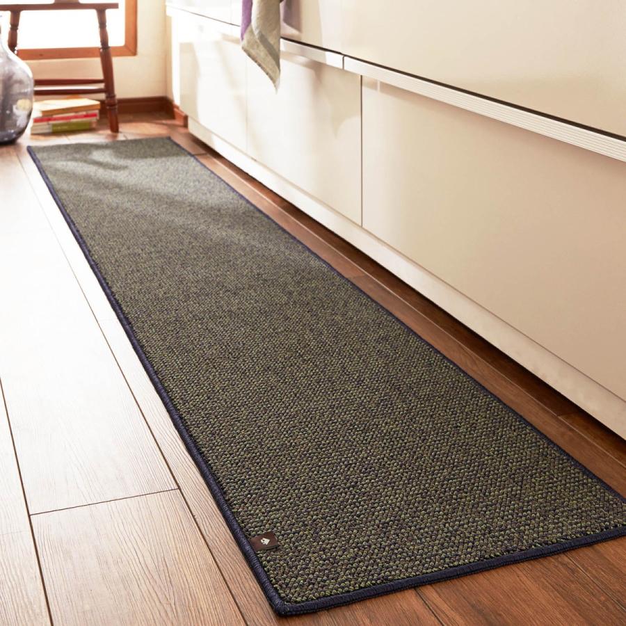 キッチンマット 洗える おしゃれ 安い 滑り止め 幅45cm 長さ1cm シンプル 日本製 ベルメゾン グレー ミックスカラーのキッチンマット ベルメゾン Paypayモール店 通販 Paypayモール