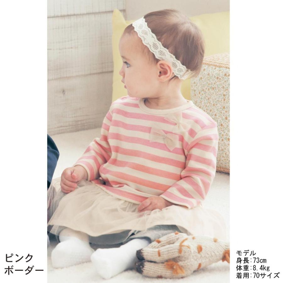 ベビー ベビー服 ロンパース カエルロンパース ボーダー 前開き ピンク 60 70 80 ベルメゾン Paypayモール店 通販 Paypayモール