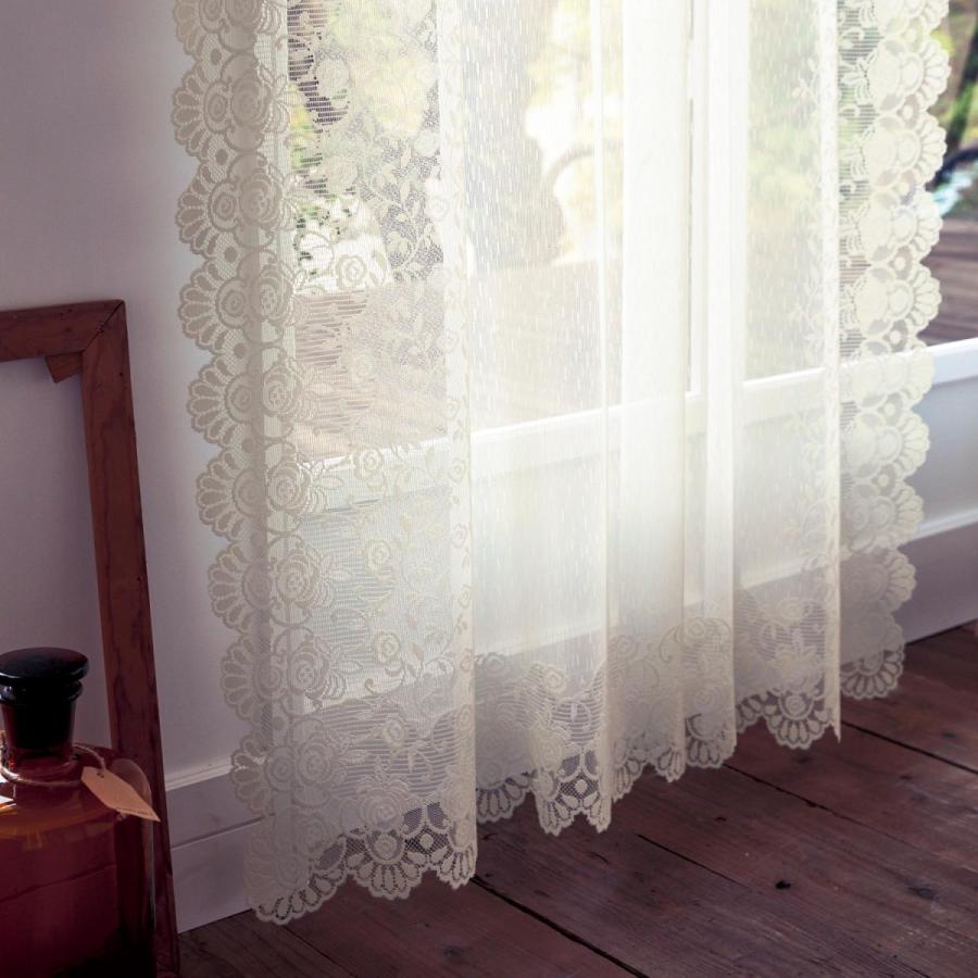カーテン レースカーテン リビング 寝室 子供部屋 レース スカラップ おしゃれ 日本製 アイボリー 約100 133 2枚 ベルメゾン Paypayモール店 通販 Paypayモール
