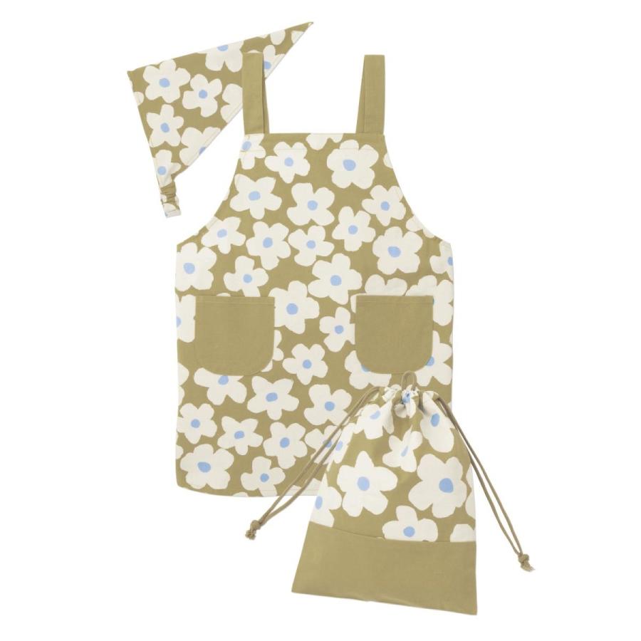 エプロン 三角巾セット エプロン 三角巾セット 収納袋付き 子供 食事 給食 小学校 おしゃれ 恐竜 130 140 140 150 ベルメゾン Paypayモール店 通販 Paypayモール