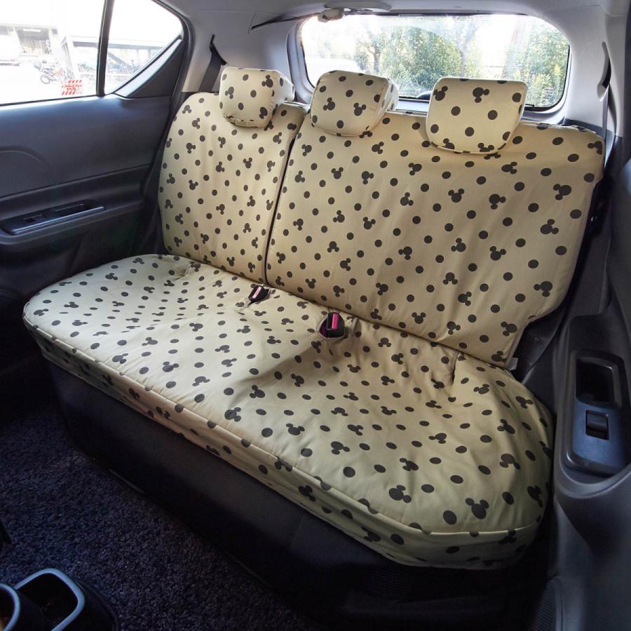 ミッキー ベージュ カーグッズ ベルメゾン カーシートカバー 店 通販 軽自動車 軽自動車用簡易タイプ ミッキー ディズニー ディズニー かわいい おしゃれ カー用品 ベージュ