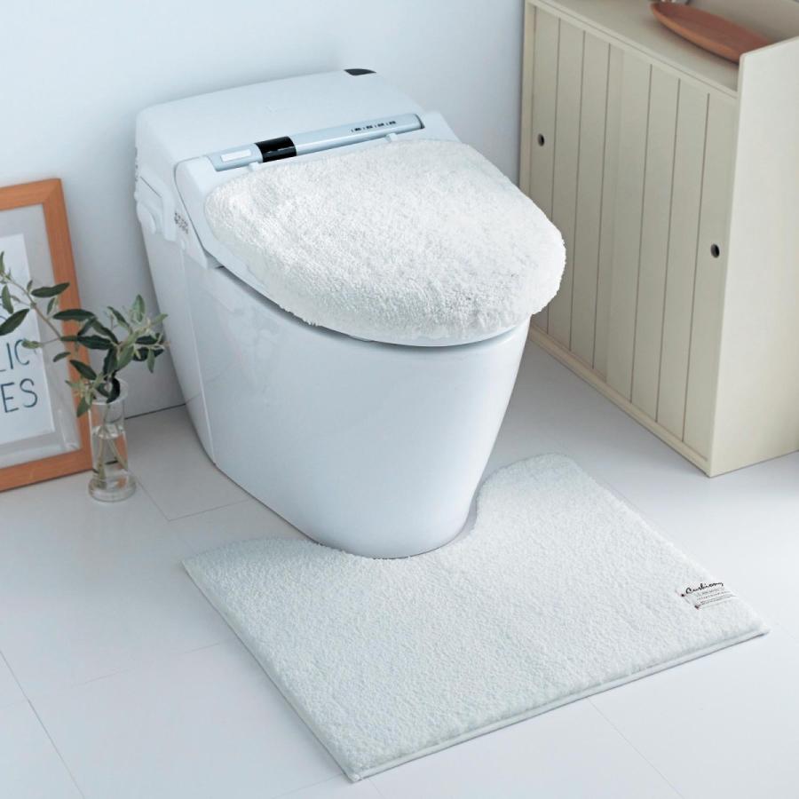 トイレマット もこもこ 洗える すべりにくい シンプル おしゃれ グレー 標準マット 温水洗浄便座フタカバーセット ベルメゾン Paypayモール店 通販 Paypayモール