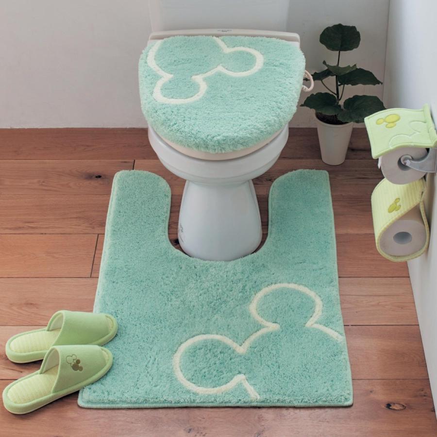 信頼 トイレマット 洗える すべりにくい ディズニー ミッキー おしゃれ 消臭 抗菌 防臭 日本製 ミントグリーン 標準マットのみ Heartlandgolfpark Com