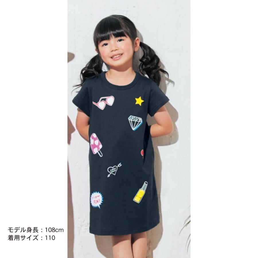 子供服 おしゃれ チュニック ワンピース Gita ジータ 半袖ワンピース ブラック 星 ベルメゾン Paypayモール店 通販 Paypayモール