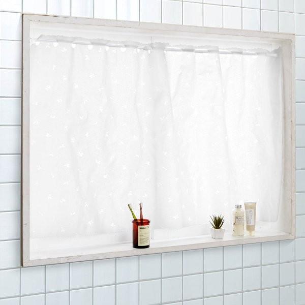 人気top カーテン 安い おしゃれ シャワーカーテン フリーカット遮像カーテン リーフ ホワイト 約140 80 Riosmauricio Com