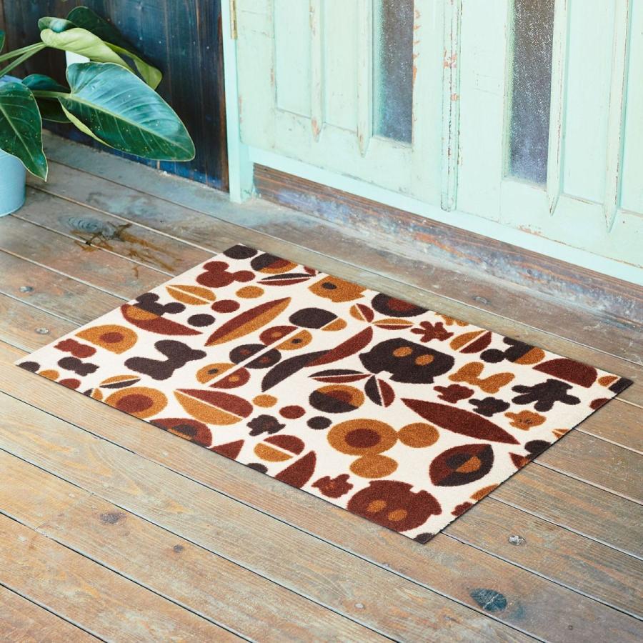 泥落とし屋外玄関マット ブラウン系 約６０ ９０ マット ベルメゾン 店 ベルメゾン 通販 Paypayモール店