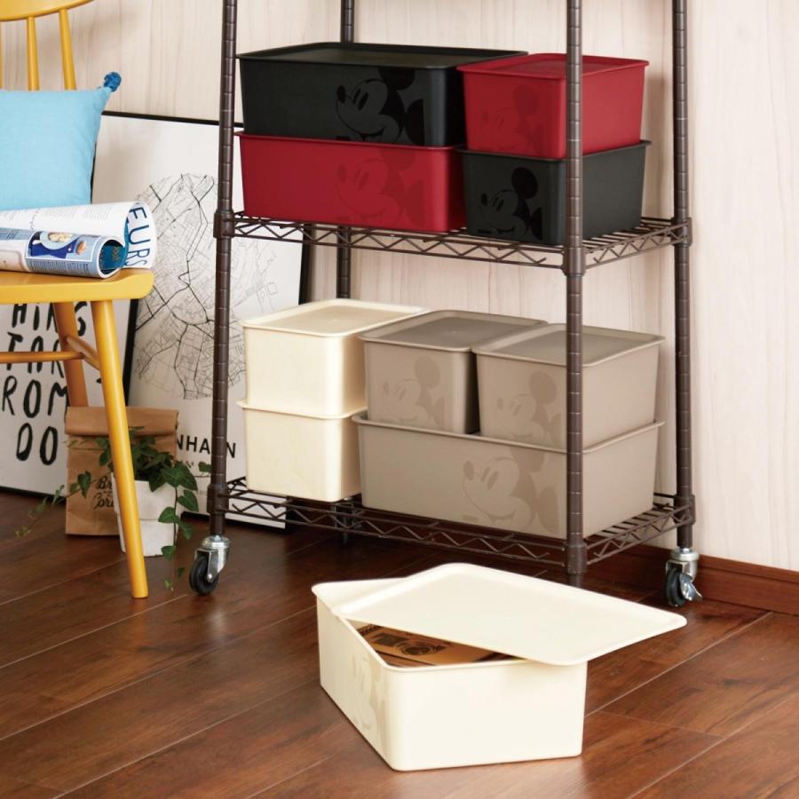 ディズニー フタ付きコンパクト収納ボックス2個セット ブラック 小 ベルメゾン Paypayモール店 通販 Paypayモール