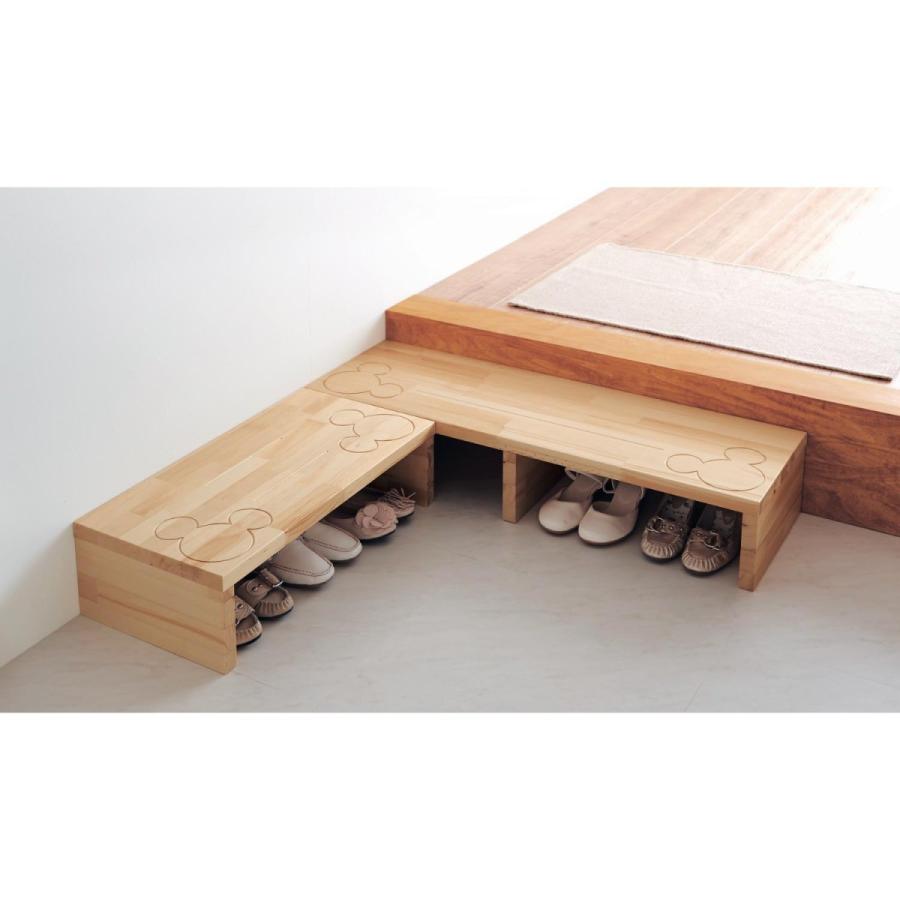 玄関踏み台 ディズニー ミッキー 玄関 小物 靴 収納 木製 日本製 ナチュラル 90 16 ベルメゾン Paypayモール店 通販 Paypayモール