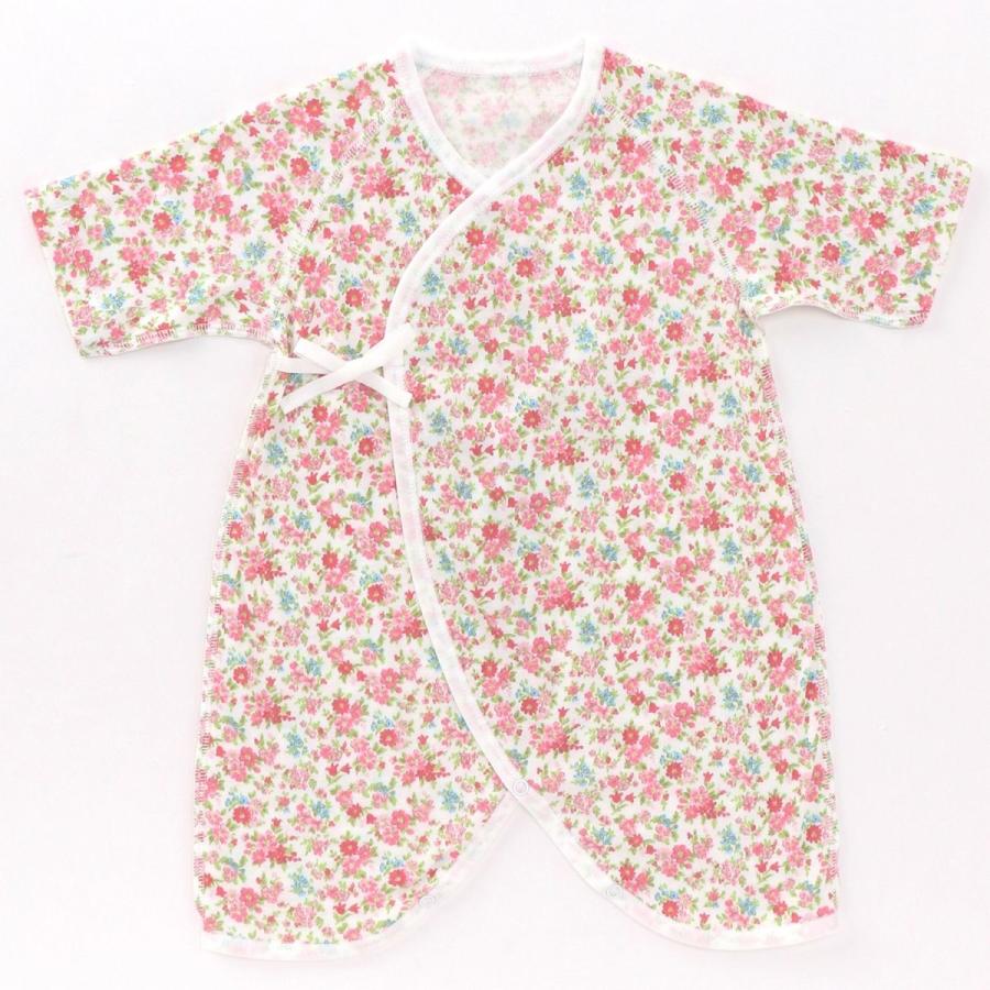 誕生日プレゼント 男の子 女の子半袖コンビ肌着 ピンク 50 60 売買