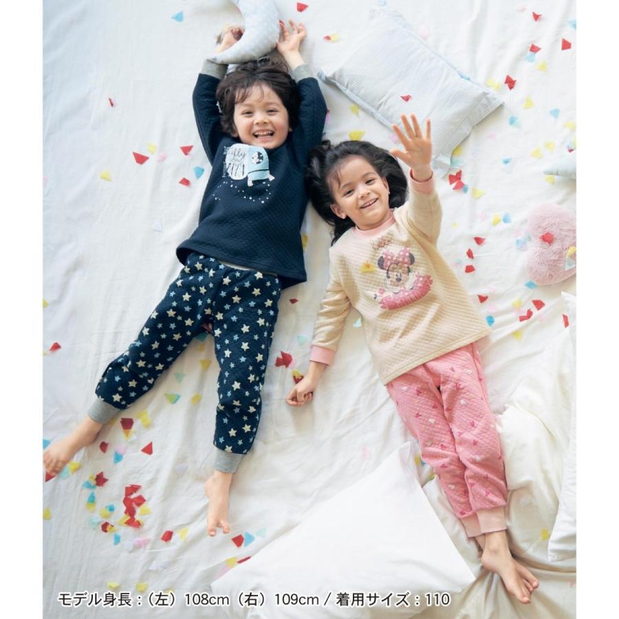 パジャマ 長袖 綿100 ディズニー 腹巻付き 通園 おしゃれ 子供 服