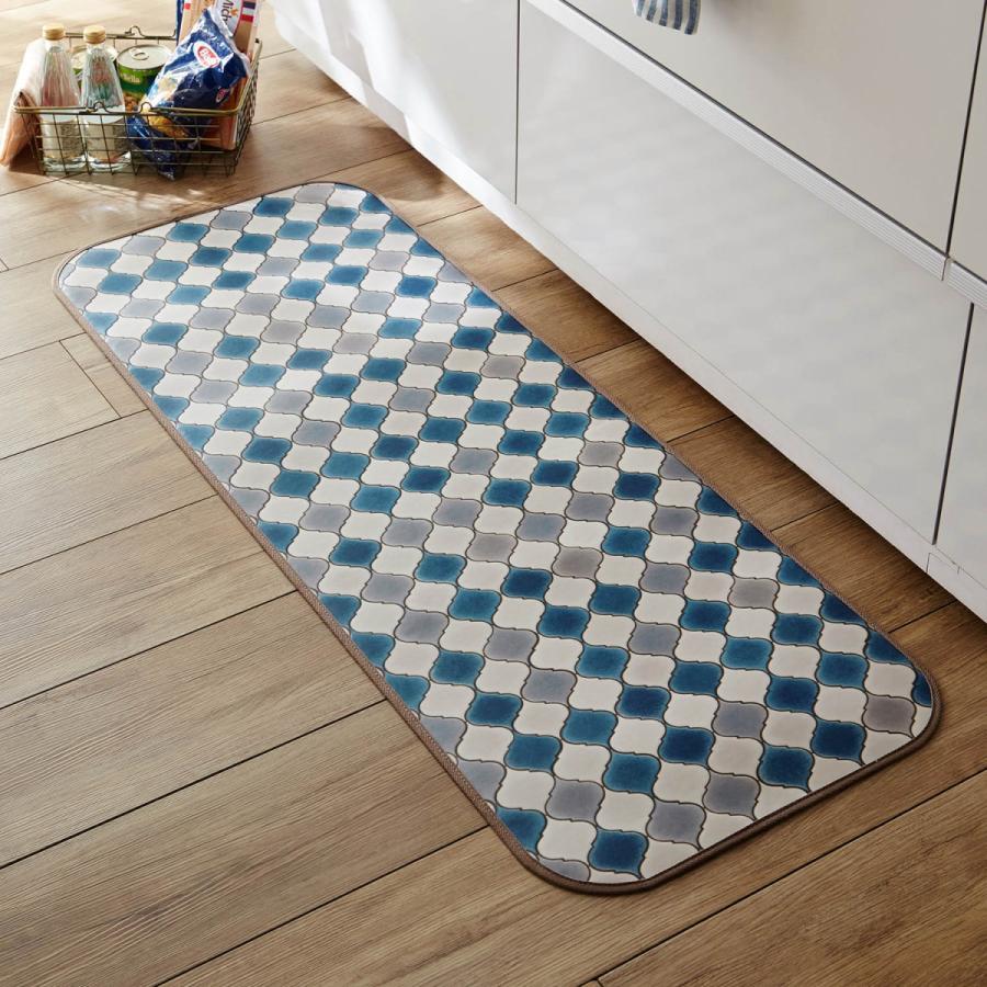 キッチンマット 拭けるキッチンマット 日本製 タイル柄 ベルメゾン Paypayモール店 通販 Paypayモール
