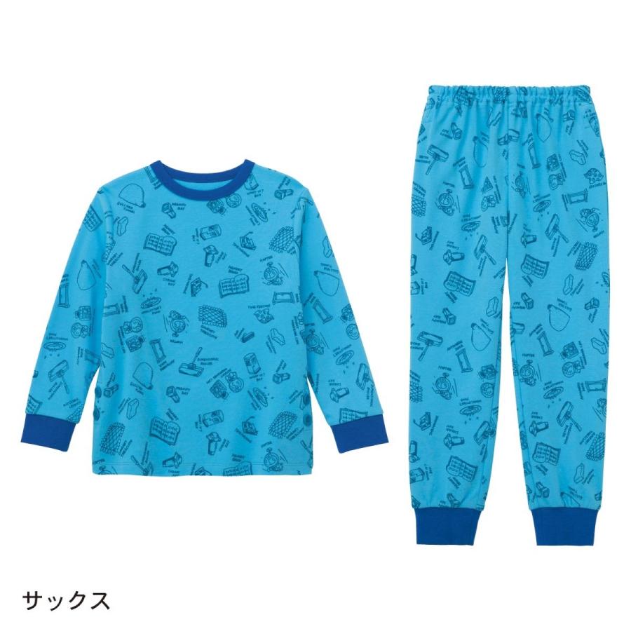 パジャマ 長袖 綿100 ドラえもん 通園 おしゃれ 子供 服 こども キッズ 男の子 女の子 サックス 80 90 100 110 1 130 ベルメゾン Paypayモール店 通販 Paypayモール