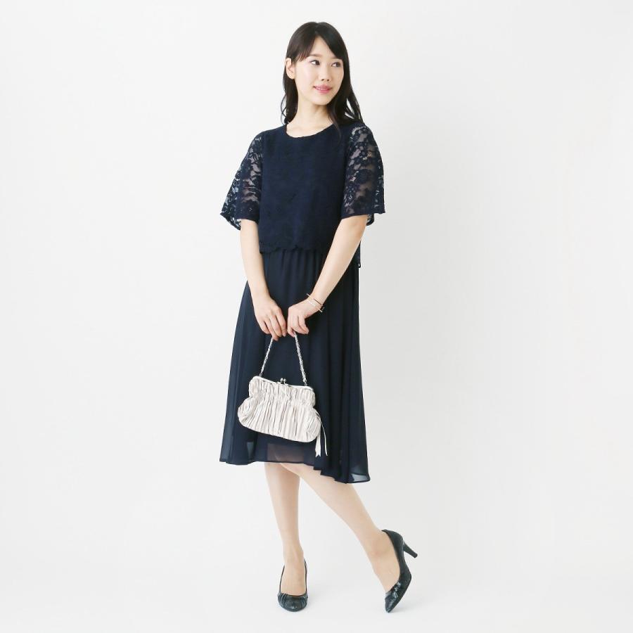 ンワンピー フォーマル ブラック ベルメゾン Paypayモール店 通販 Paypayモール レディース ワンピース レース使いシフォン ワンピース