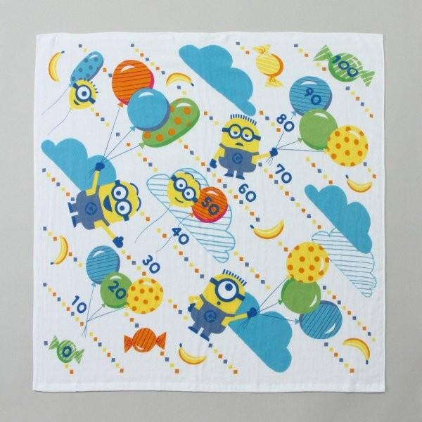 ガーゼ バスタオル 男の子 女の子湯上げタオル ベビー カラー ミニオン