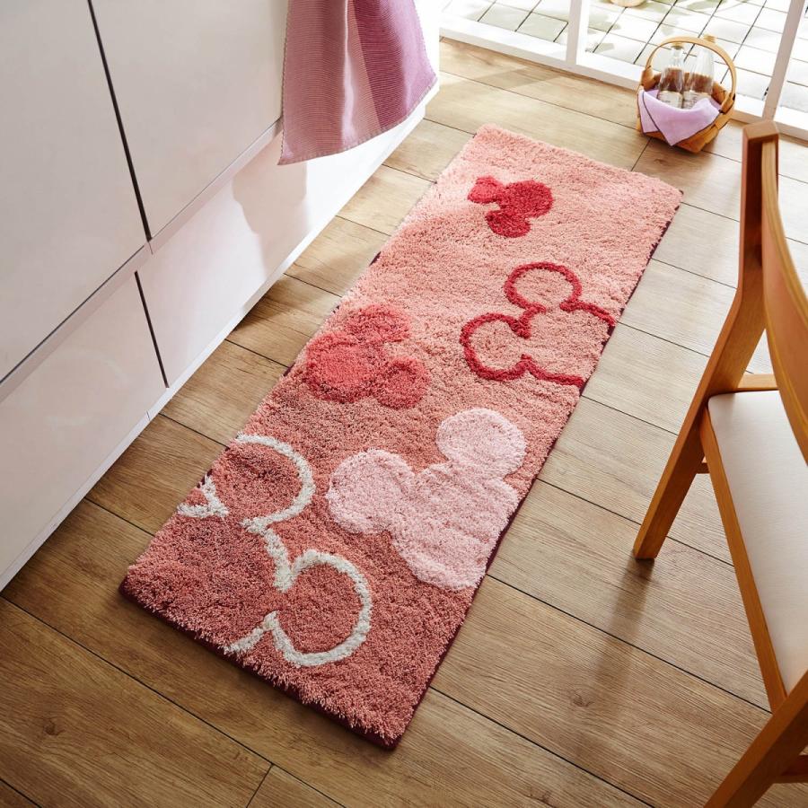 キッチンマット ディズニー ふわふわシャギーのキッチンマット ピンク系 キッチンマット カラー ピンク系 Www Smarttradzt Com