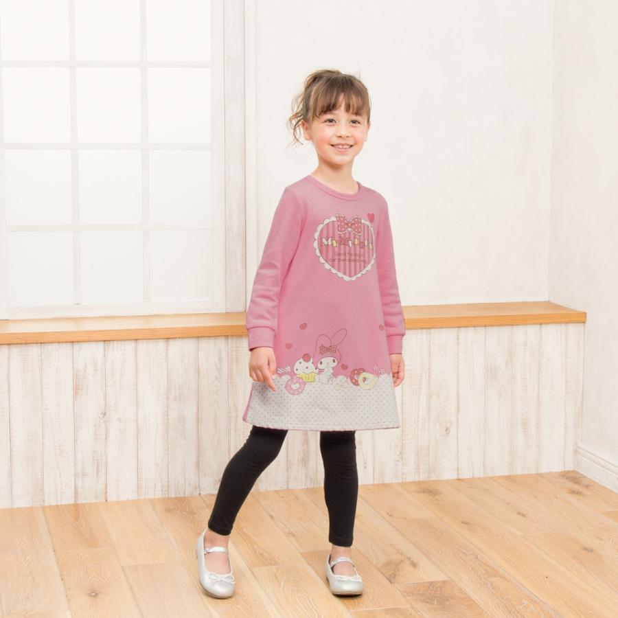 ワンピース 長袖 裏毛 サンリオ 名札 通園 通学 おしゃれ かわいい 子供 服 こども キッズ 女の子 ワンピ マイメロディ 80 90 100 110 1 130 ベルメゾン Paypayモール店 通販 Paypayモール
